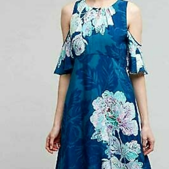 Anthropologie Dresses & Skirts - Anthropologie Maeve Cold Shoulder Midi Dress